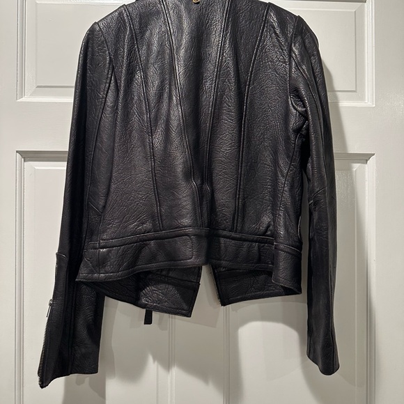 Mackage Black Leather Women's Jacket - Picture 3 of 7